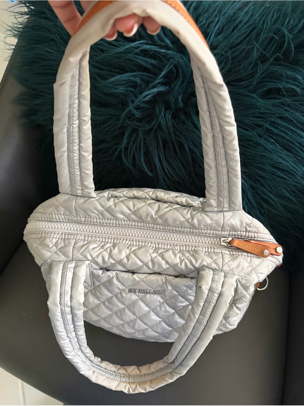 MZ Wallace Gray Medium Tote Bag - Picture 13 of 17